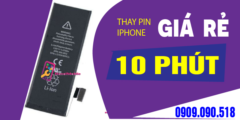 HanoiMobile chuyên sửa chữa pin điện thoại bị phồng